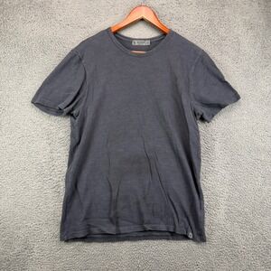 G/FORE Mens Slub Cotton Crewneck T-Shirt Charcoal Gray Size L Made in Peru